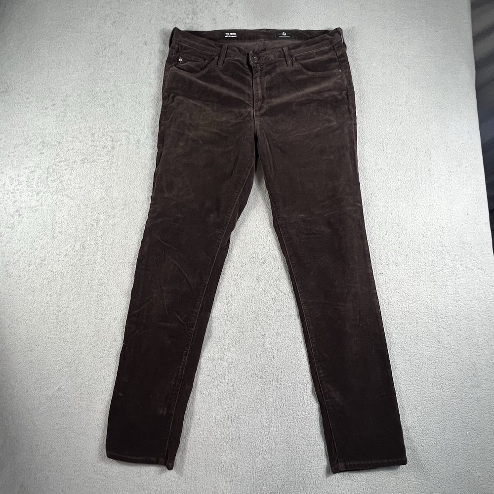 AG Women's Pants 32R Adriano Goldschmied Brown Corduroy